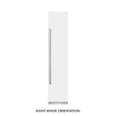 ZLINE 18-Inch 8.6 Cu. Ft. Right Hinge Column Freezer in White Matte with Graphite Gray Interior (RCFVR-WM-18)
