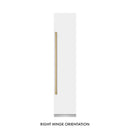 ZLINE Autograph Edition 18-Inch 8.6 Cu. Ft. Right Hinge Column Freezer in White Matte with Graphite Gray Interior and Champagne Bronze Accents (RCFVRZ-WM-18-CB)