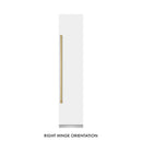 ZLINE Autograph Edition 18-Inch 8.6 Cu. Ft. Right Hinge Column Freezer in White Matte with Graphite Gray Interior and Polished Gold Accents (RCFVRZ-WM-18-G)