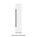 ZLINE Autograph Edition 18-Inch 8.6 Cu. Ft. Right Hinge Column Freezer in White Matte with Graphite Gray Interior and Matte Black Accents (RCFVRZ-WM-18-MB)