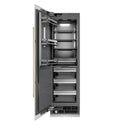 ZLINE 48-Inch Column 12.5 Cu. Ft. Refrigerator and 12.4 Cu. Ft. Freezer in White Matte with Champagne Bronze Accents
