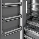 ZLINE 54-Inch Column 16.7 Cu. Ft. Refrigerator and 12.4 Cu. Ft. Freezer in White Matte with Gold Accent