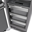 ZLINE 48-Inch Column 16.7 Cu. Ft. Refrigerator and 8.6 Cu. Ft. Freezer in White Matte with Gold Accent