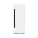 ZLINE 54-Inch Column 16.7 Cu. Ft. Refrigerator and 12.4 Cu. Ft. Freezer in White Matte with Matte Black Accent