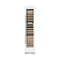 ZLINE Autograph Edition 18-Inch 9.0 Cu. Ft. Triple Zone 68 Bottle Right Hinge Column Wine Cooler in White Matte with Champagne Bronze Accents (RCWVRZ-WM-18-CB)