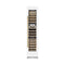 ZLINE Autograph Edition 18-Inch 9.0 Cu. Ft. Triple Zone 68 Bottle Right Hinge Column Wine Cooler in White Matte with Polished Gold Accents (RCWVRZ-WM-18-G)