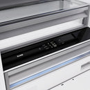 ZLINE 72-Inch 39.6 Cu. Ft. French Door Built-In Bottom Freezer Refrigerator with Water Dispensers and Ice Makers in White Matte (RBIT-WM-72)