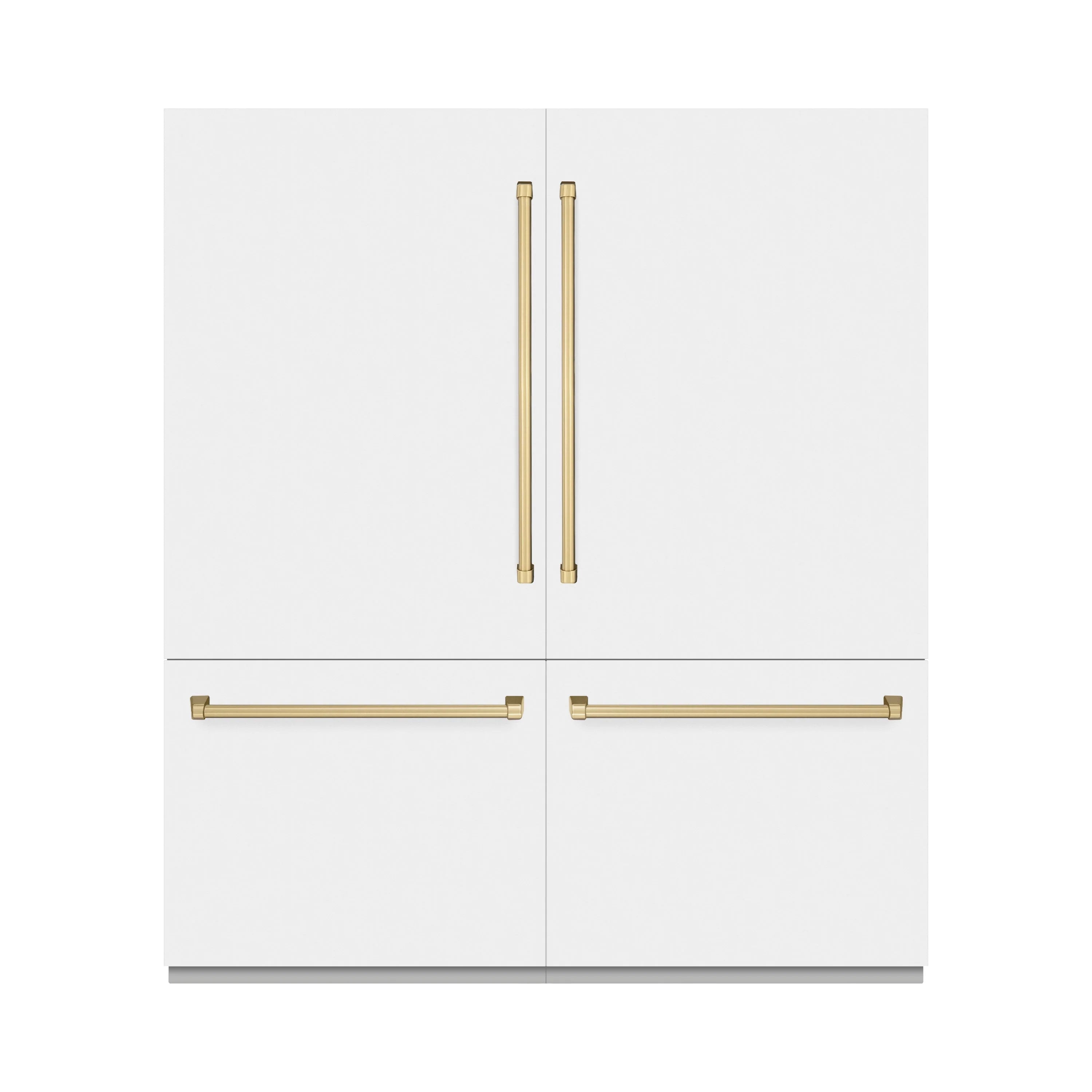 French door refrigerator champagne bronze accent trim pieces and handle bars