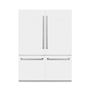 ZLINE 60-Inch 32.2 cu. ft. Built-In 4-Door French Door Refrigerator with Internal Water and Ice Dispenser in White Matte (RBIV-WM-60)