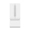 ZLINE 36-Inch 19.6 cu. ft. French Door Built-In Bottom Freezer Refrigerator with Water Dispenser and Ice Maker in White Matte with Stainless Steel Interior (SRBIV-WM-36)