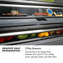 ZLINE Autograph 60-Inch Built-In Refrigerator w/ Gray Interior and Polished Nickel Helix Handles (GRBIVZ-30460KPN)