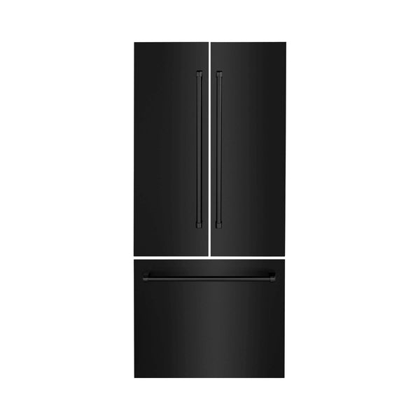 ZLINE 36-Inch Refrigerator Panels in Black Stainless Steel for RBIV 36-Inch Built-in Refrigerator (RPBIV-BS-36)