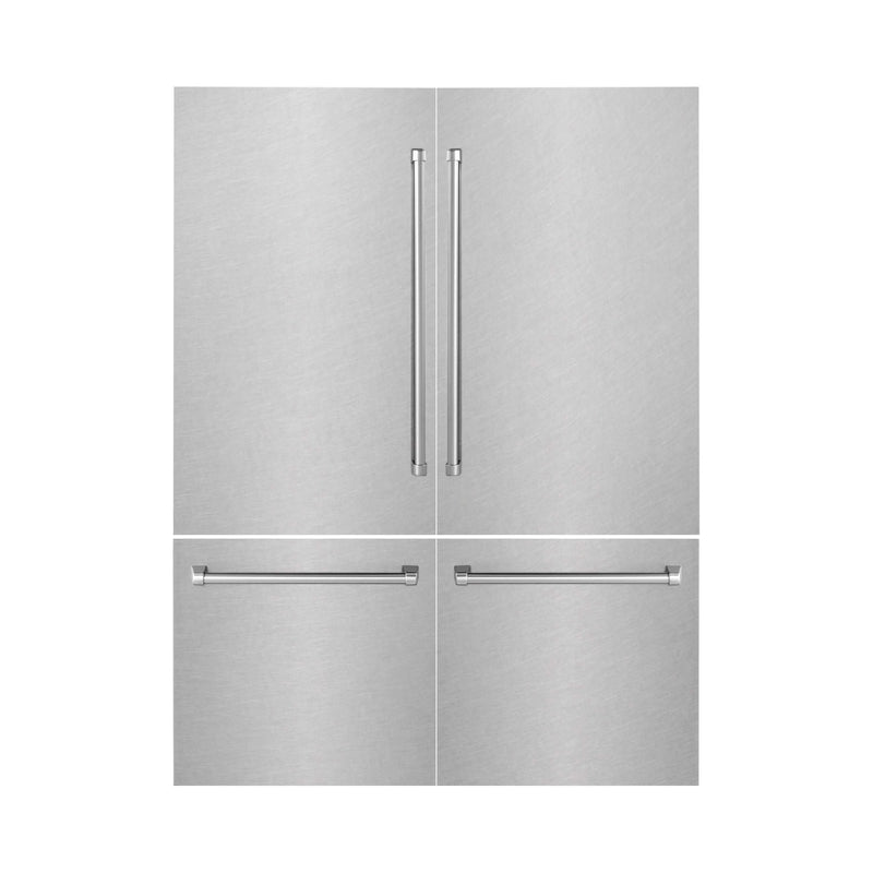 ZLINE 60-Inch Refrigerator Panels in Fingerprint Resistant Stainless Steel for RBIV-60-Inch Built-in Refrigerator (RPBIV-SN-60)