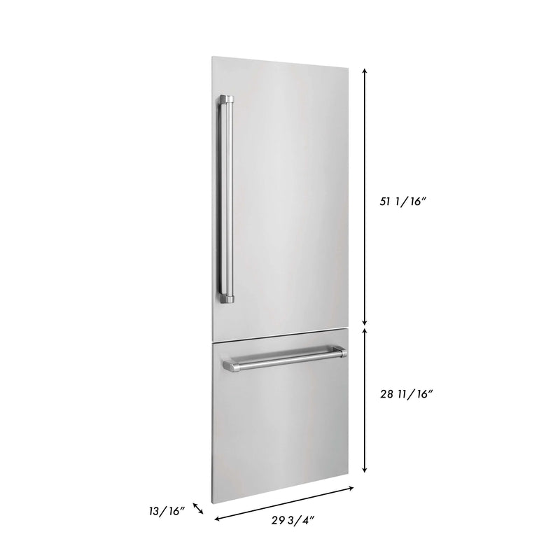 ZLINE 30-Inch Refrigerator Panels in Stainless Steel for a RBIV 30-Inch Built-in Refrigerator (RPBIV-304-30)