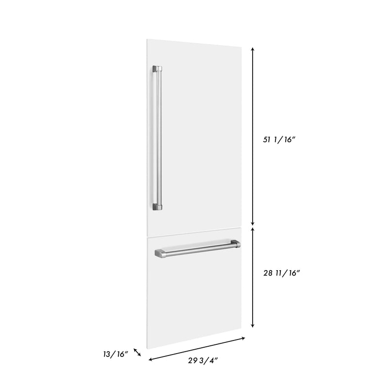 ZLINE 30-Inch Refrigerator Panels in White Matte for RBIV 30-Inch Built-in Refrigerator (RPBIV-WM-30)