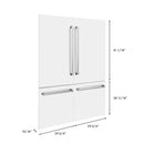 ZLINE 60-Inch Refrigerator Panels in White Matte for RBIV-60-Inch Built-in Refrigerator (RPBIV-WM-60)