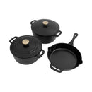 ZLINE 5-Piece Enameled Cast Iron Cookware Set in Black Matte (CWSETS-BLM-5)