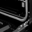 ZLINE 3-Piece Appliance Package - 36-Inch Gas Range, Refrigerator, and Dishwasher in Black Stainless Steel with Gold Accents