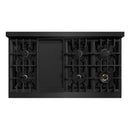 ZLINE 48-Inch Classic Gas Rangetop with 8 Burners And Porcelain Cooktop In Black Stainless Steel (RTB2-48)