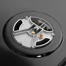 ZLINE Autograph Edition 36-Inch Classic Gas Rangetop with 6 Burner DuoPro™ Cooktop in Black Stainless Steel and Polished Gold Accents (PCRTBZ-36-G)