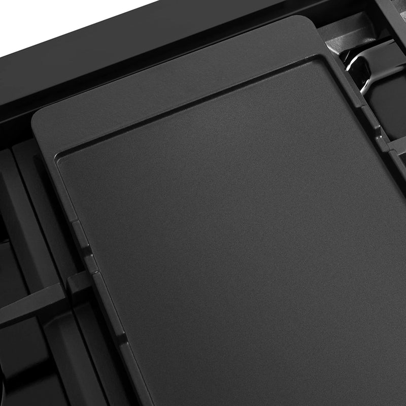 ZLINE Autograph Edition 48-Inch Classic Gas Rangetop with 8 Burner DuoPro™ Cooktop in Black Stainless Steel and Polished Gold Accents (PCRTBZ-48-G)