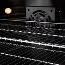 ZLINE Autograph Edition 36-Inch Classic Series Dual Fuel Range in Satin Stainless Steel with White Matte and Gold (CDRSZ-WM-36-G)