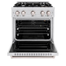 ZLINE 30-Inch Classic Series Gas Range with 4 Gas Burner Cooktop and 4.2 Cu. Ft. Gas Convection Oven  in Satin Stainless Steel (CGRS-30)