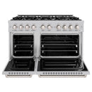 ZLINE 48-Inch Classic Series Gas Range with 8 Gas Burner Cooktop and 6.7 Cu. Ft. Gas Convection Oven  in Satin Stainless Steel (CGRS-48)