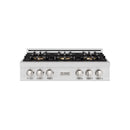 ZLINE 36-Inch Classic Gas Rangetop with 6 Burner DuoPro™ Cooktop in Satin Stainless Steel (PCRTS-36)
