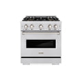 ZLINE 30-Inch 4.2 Cu. Ft. Classic Dual Fuel Range with 4 Burner DuoPro™ Cooktop and Convection Oven in Satin Stainless Steel (PCDRS-30)