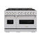 ZLINE 48-Inch 6.7 Cu. Ft. Classic Dual Fuel Range with 8 Burner DuoPro™ Cooktop and Dual Ovens in Satin Stainless Steel (PCDRS-48)
