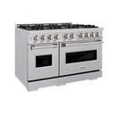 ZLINE 48-Inch 6.7 Cu. Ft. Classic Dual Fuel Range with 8 Burner DuoPro™ Cooktop and Dual Ovens in Satin Stainless Steel (PCDRS-48)