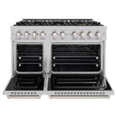 ZLINE 48-Inch 6.7 Cu. Ft. Classic Gas Range with 8 Burner DuoPro™ Cooktop and Dual Ovens in Satin Stainless Steel (PCGRS-48)