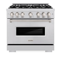 ZLINE 36-Inch Classic Series Dual Fuel Range with 6 Gas Burner Cooktop and 5.2 Cu. Ft. Electric Convection Oven in Stainless Steel (CDR36)