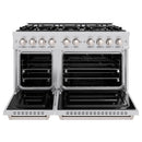 ZLINE 48-Inch Classic Series Dual Fuel Range with 8 Burner Gas Cooktop and 6.7 Cu. Ft. Electric Convection Oven in Stainless Steel (CDR48)