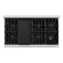 ZLINE 4-Piece Appliance Package - 48-Inch Dual Fuel Range, Hood, Refrigerator, and Dishwasher in Stainless Steel