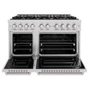 ZLINE 48-Inch Classic Series Gas Range with 8 Gas Burner Cooktop and 6.7 Cu. Ft. Gas Convection Oven in Stainless Steel with Brass Burners (CGR-BR-48)