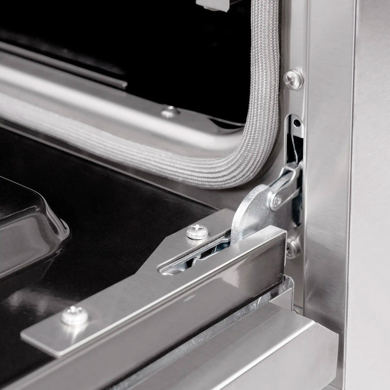 ZLINE 4-Piece Appliance Package - 30-Inch Gas Range, Hood, Refrigerator, and Dishwasher in Stainless Steel