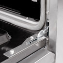 ZLINE 4-Piece Appliance Package - 30-Inch Gas Range, Hood, Refrigerator, and Dishwasher in Stainless Steel with Champagne Bronze Accents