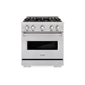 ZLINE 30-Inch 4.2 Cu. Ft. Classic Dual Fuel Range with 4 Burner DuoPro™ Cooktop and Electric Convection Oven in Stainless Steel (PCDR30)
