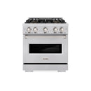 ZLINE 30-Inch 4.2 Cu. Ft. Classic Dual Fuel Range with 4 Burner DuoPro™ Cooktop and Electric Convection Oven in Stainless Steel (PCDR30)
