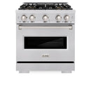 ZLINE 30-Inch 4.2 Cu. Ft. Classic Dual Fuel Range with 4 Burner DuoPro™ Cooktop and Electric Convection Oven in Stainless Steel (PCDR30)