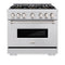 ZLINE 36-Inch 5.2 Cu. Ft. Classic Dual Fuel Range with 6 Burner DuoPro™ Cooktop and Convection Oven in Stainless Steel (PCDR36)