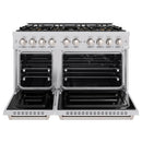 ZLINE 48-Inch 6.7 Cu. Ft. Classic Dual Fuel Range with 8 Burner DuoPro™ Cooktop and Dual Ovens in Stainless Steel (PCDR48)