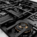 ZLINE 36-Inch Rangetop with 6 Gas Burners in Stainless Steel (RT36)