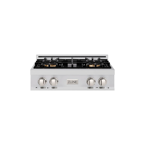 ZLINE 30-Inch Classic Gas Rangetop with 4 Burner DuoPro™ Cooktop in Stainless Steel (PCRT30)