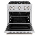 ZLINE 30-Inch 4.2 Cu. Ft. Classic Gas Range with 4 Burner DuoPro™ Cooktop and Convection Gas Oven in Stainless Steel (PCGR30)