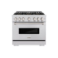 ZLINE 36-Inch 5.2 Cu. Ft. Classic Gas Range with 6 Burner DuoPro™ Cooktop and Convection Gas Oven in Stainless Steel (PCGR36)