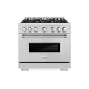 ZLINE 36-Inch 5.2 Cu. Ft. Classic Gas Range with 6 Burner DuoPro™ Cooktop and Convection Gas Oven in Stainless Steel (PCGR36)