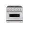 ZLINE 36-Inch 5.2 Cu. Ft. Classic Gas Range with 6 Burner DuoPro™ Cooktop and Convection Gas Oven in Stainless Steel (PCGR36)